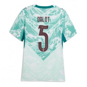 Dámské fotbalový oblečení Portugalsko Diogo Dalot #5 Venkovní košile MS 2026 Krátkým Rukávem